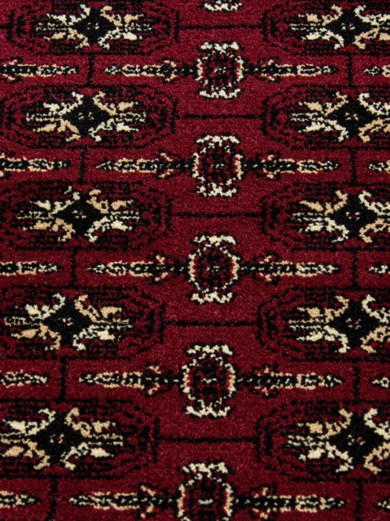 Tapis orient tissé motifs orientaux BISKO 3 Rouge - Kiabi