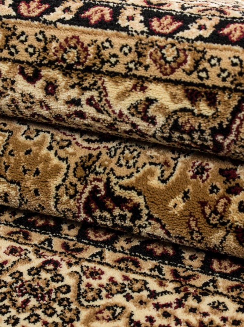 Tapis orient tissé motifs orientaux BISKO Beige - Kiabi
