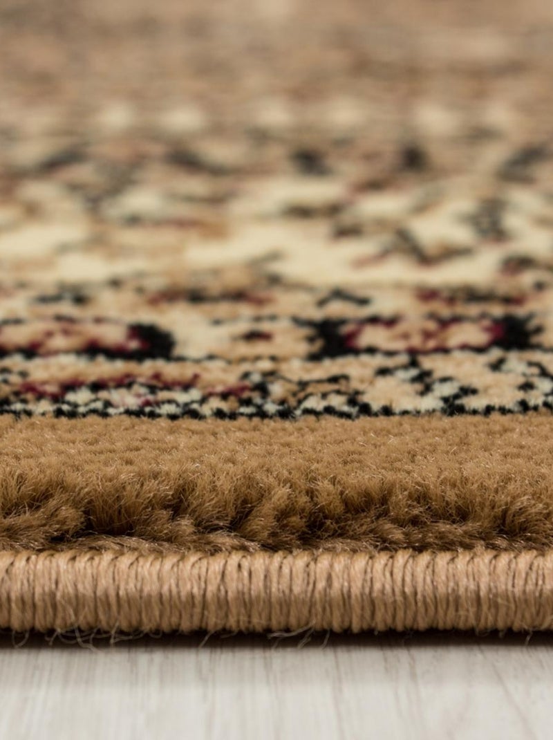 Tapis orient tissé motifs orientaux BISKO Beige - Kiabi