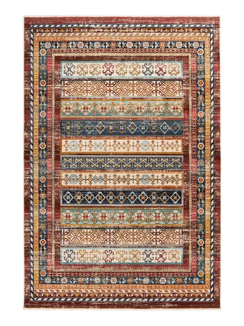 Tapis oriental rectangle en polypropylène Mialy Multicolore - Kiabi