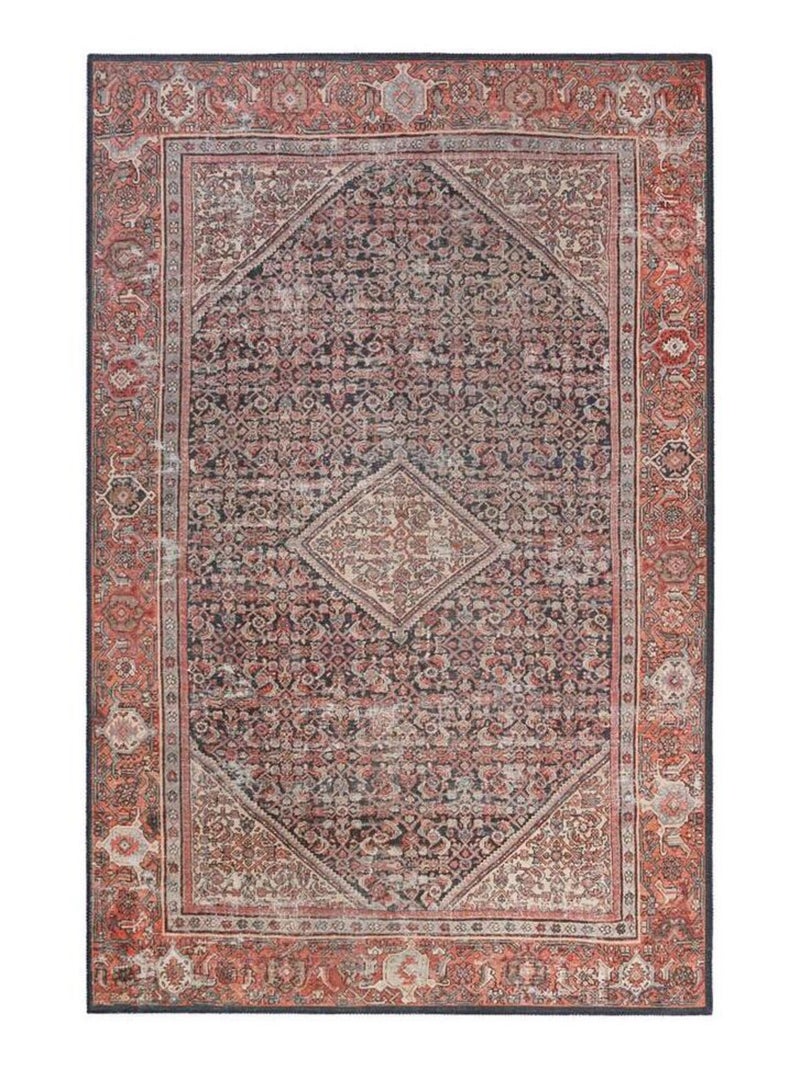 Tapis oriental rouge à courtes mèches Flashback Wecon Home Rouge - Kiabi