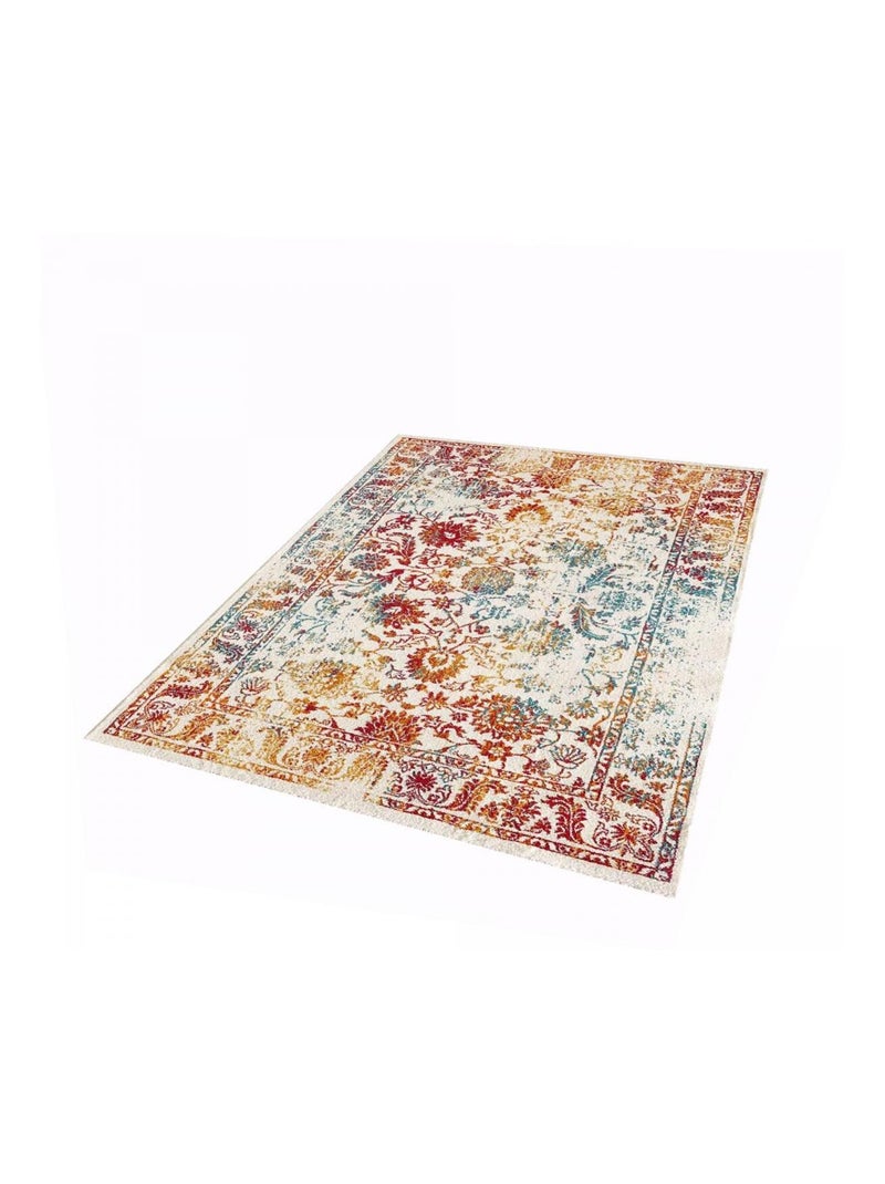 Tapis oriental tissé motif ancestral DESTRUCT 1 Multicolore - Kiabi