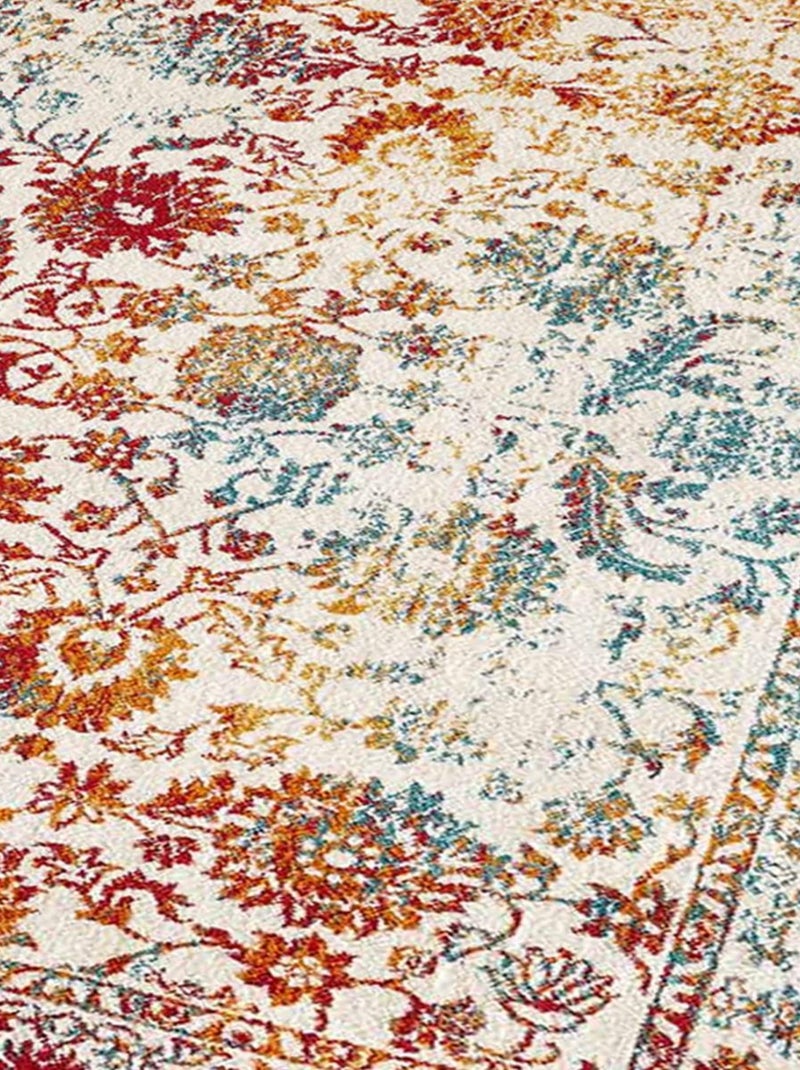 Tapis oriental tissé motif ancestral DESTRUCT 1 Multicolore - Kiabi