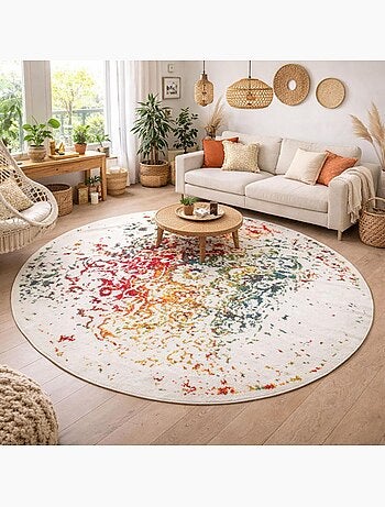 Tapis oriental tissé motif ancestral DESTRUCT 2