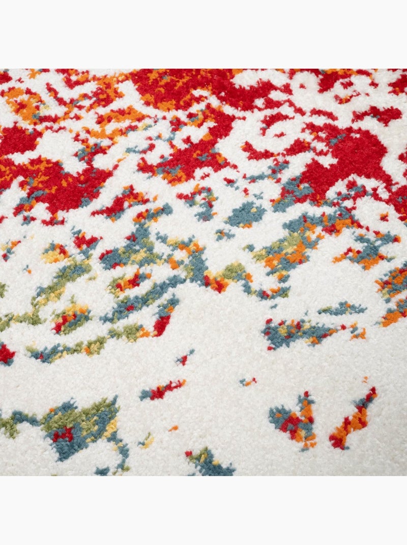 Tapis oriental tissé motif ancestral DESTRUCT 2 Multicolore - Kiabi