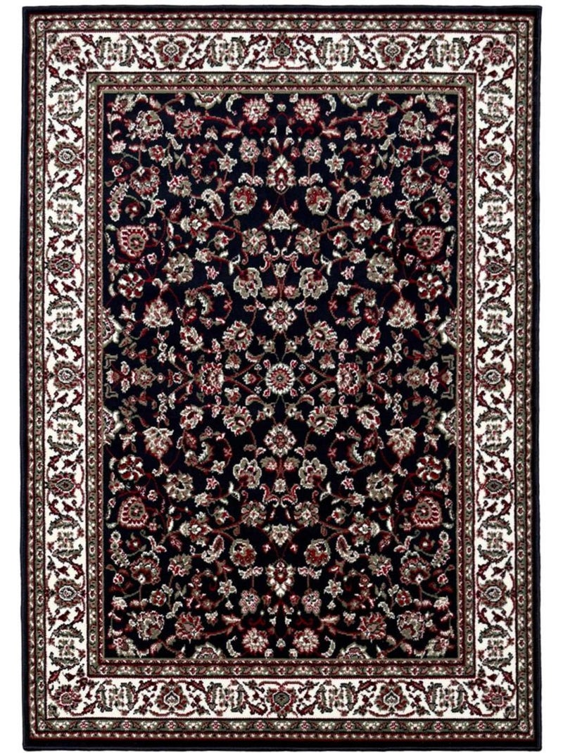 Tapis oriental tissé motif ancestral lyn1 nomed Bleu - Kiabi