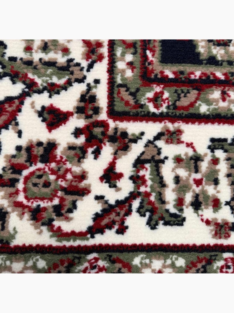 Tapis oriental tissé motif ancestral lyn1 nomed Bleu - Kiabi