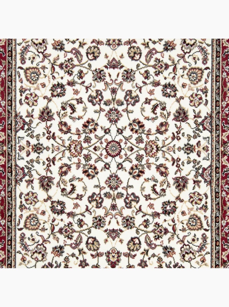 Tapis oriental tissé motif ancestral lyn1 nomed Ecru - Kiabi