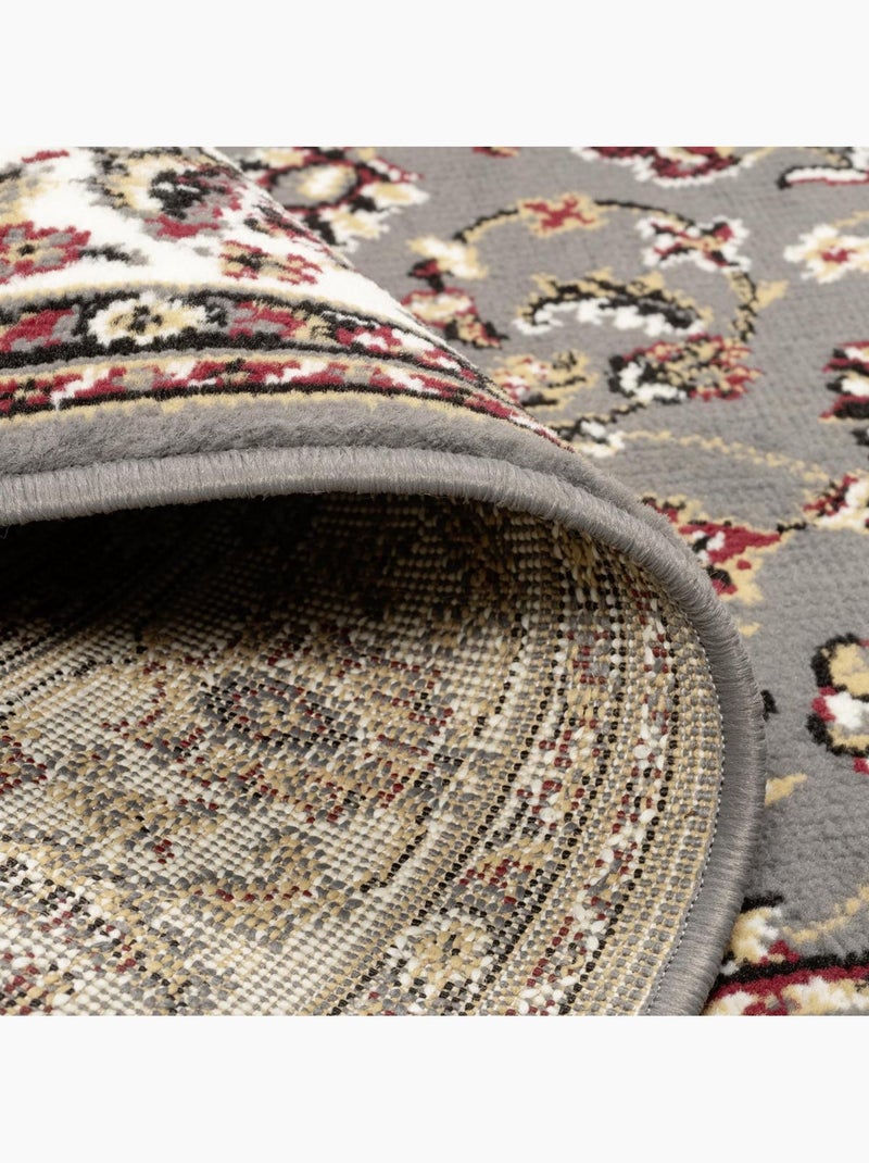 Tapis oriental tissé motif ancestral lyn1 nomed Gris - Kiabi