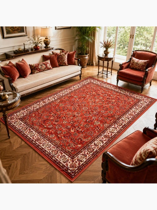 Tapis oriental tissé motif ancestral lyn1 nomed - Kiabi Tapis oriental tissé motif ancestral lyn1 nomed - Kiabi