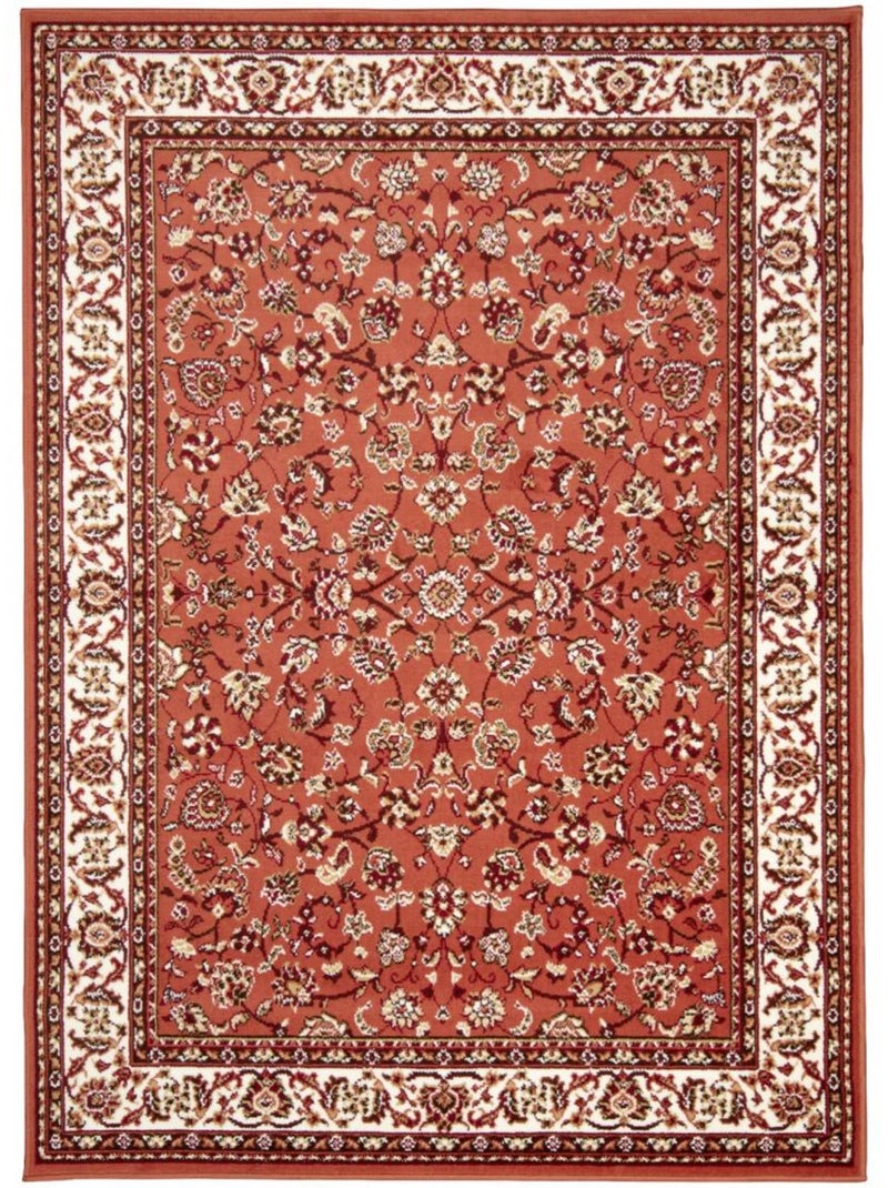 Tapis oriental tissé motif ancestral lyn1 nomed Orange - Kiabi