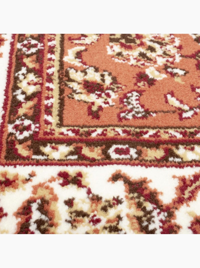 Tapis oriental tissé motif ancestral lyn1 nomed Orange - Kiabi