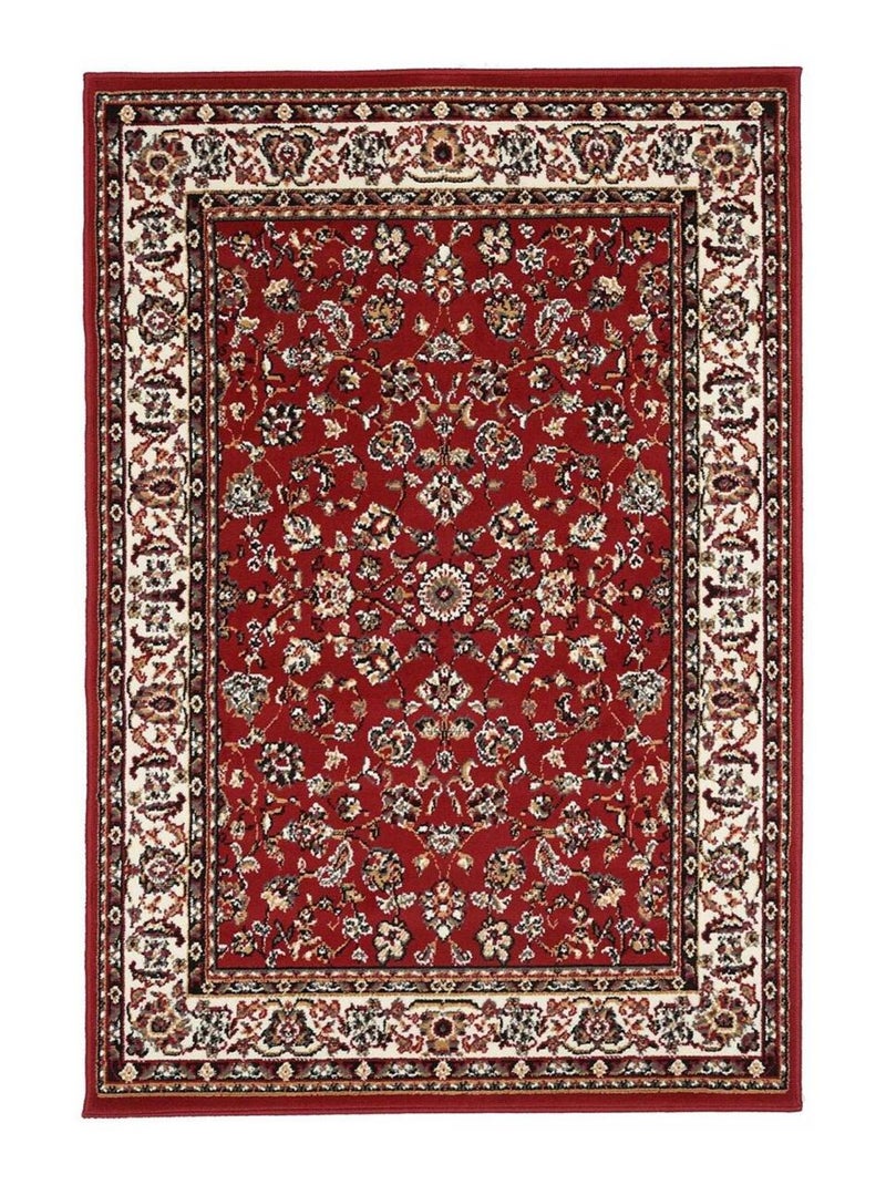 Tapis oriental tissé motif ancestral LYN1 NOMED Rouge - Kiabi