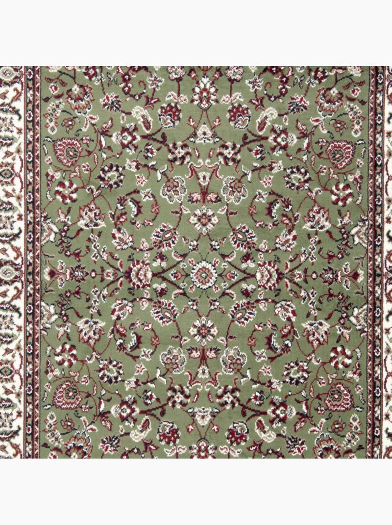 Tapis oriental tissé motif ancestral lyn1 nomed Vert - Kiabi