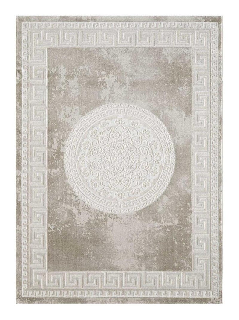 Tapis oriental tissé motif ancestral LYN7 ALAN Marron - Kiabi