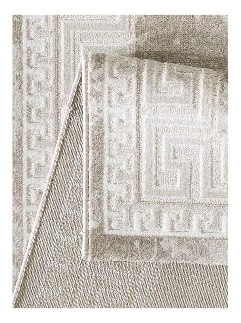 Tapis oriental tissé motif ancestral LYN7 ALAN Marron - Kiabi