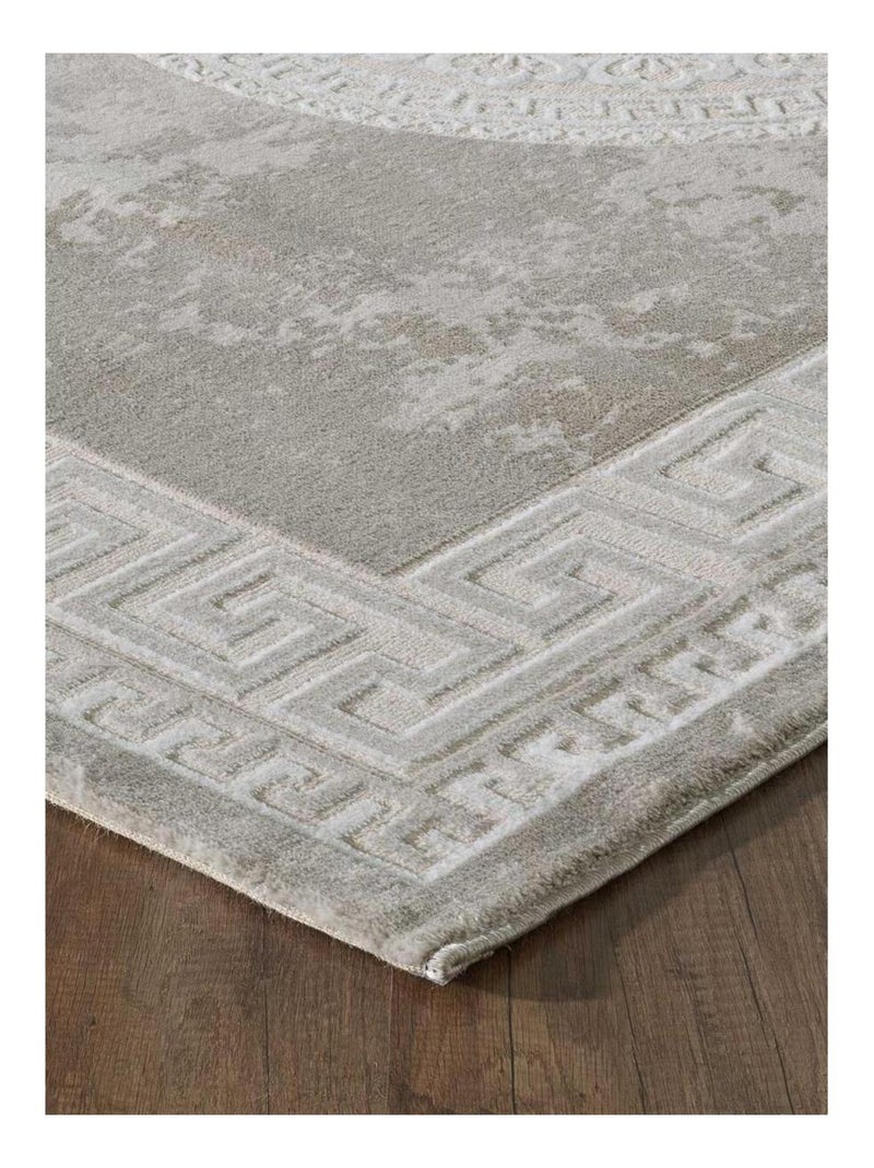 Tapis oriental tissé motif ancestral LYN7 ALAN Marron - Kiabi