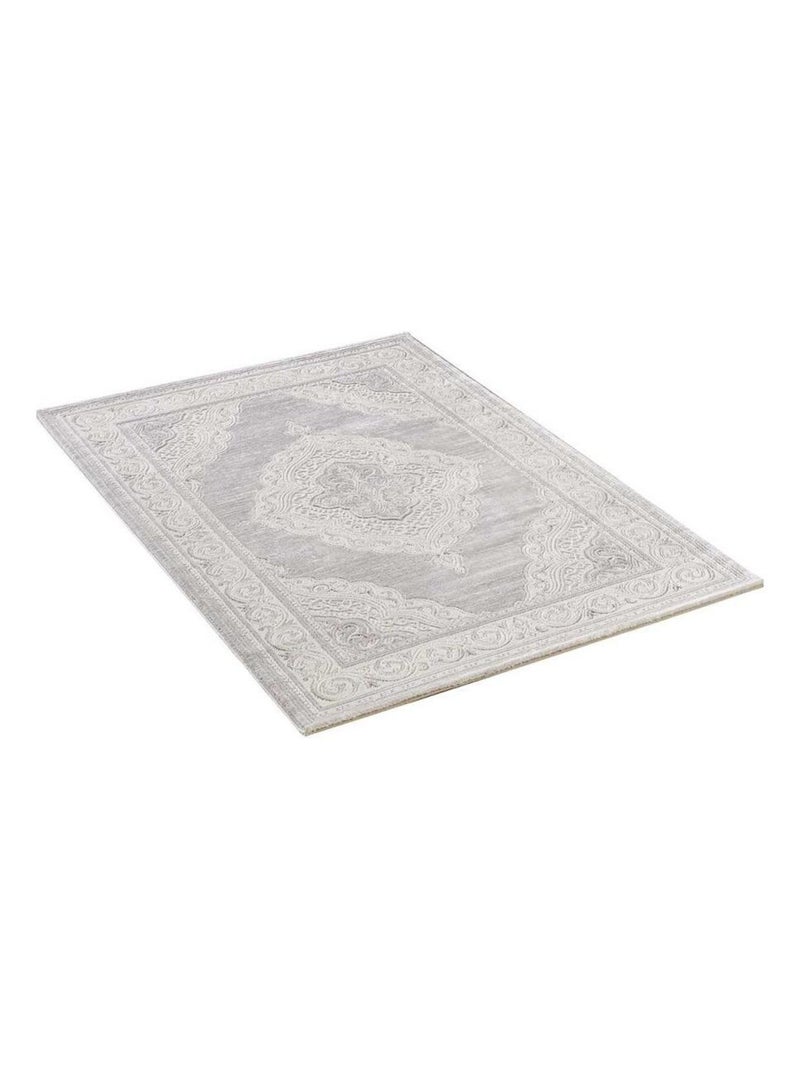 Tapis oriental tissé motif ancestral LYN7 FALAN Gris - Kiabi