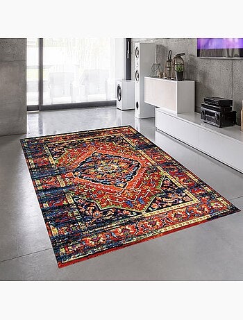Tapis oriental tissé motif ancestral MADAL