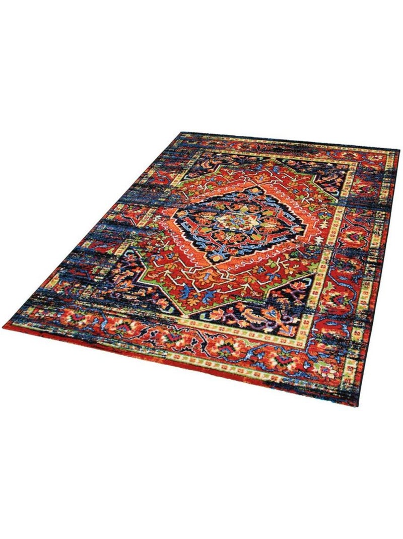 Tapis oriental tissé motif ancestral MADAL Multicolore - Kiabi