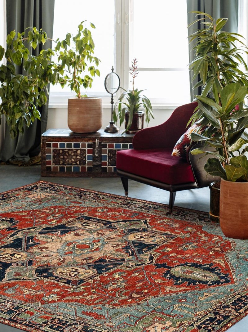 Tapis oriental tissé motif ancestral ONATA 1 Multicolore - Kiabi