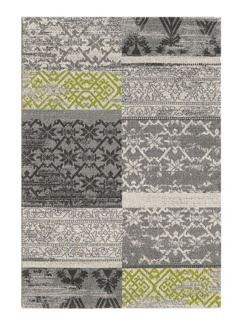 Tapis oriental tissé motif ancestral TEOPATCH Gris - Kiabi