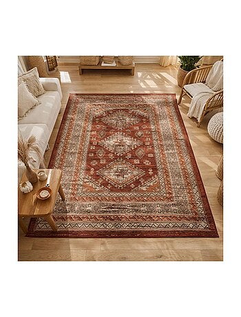 Tapis oriental tissé motif ethnique LYN1 DAZOR