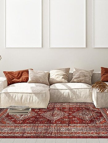 Tapis oriental tissé motif ethnique LYN1 DAZOR