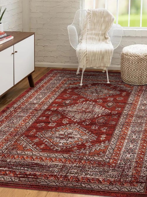 Tapis oriental tissé motif ethnique LYN1 DAZOR - Kiabi