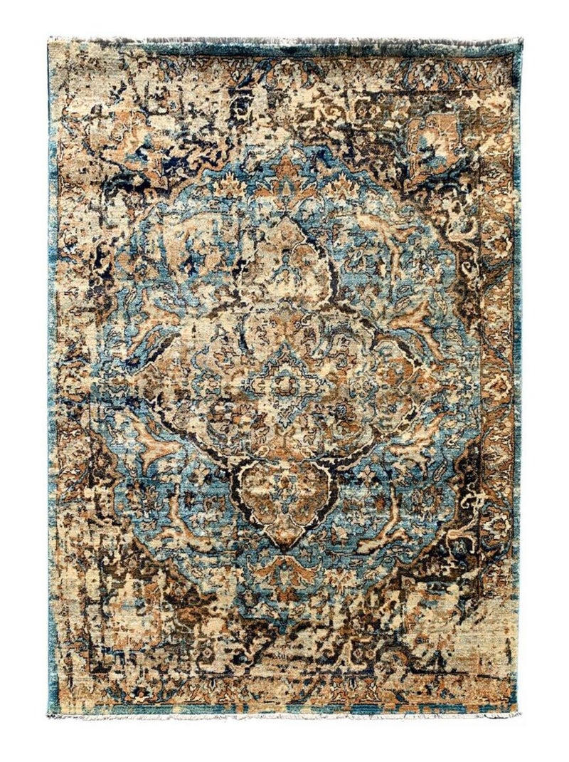 Tapis oriental tissé motif ethnique MADALLIA Marron - Kiabi