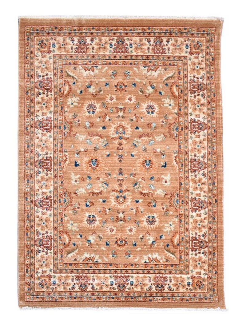 Tapis oriental tissé motif traditionnel CHOBAY AD Beige - Kiabi
