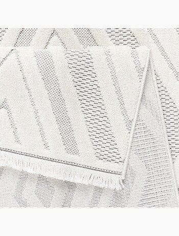 Tapis oslo beige géométrique en relief - 120x170 / beige