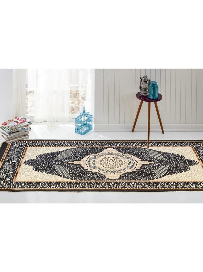 Tapis OTTOMAN Noir Noir - Kiabi