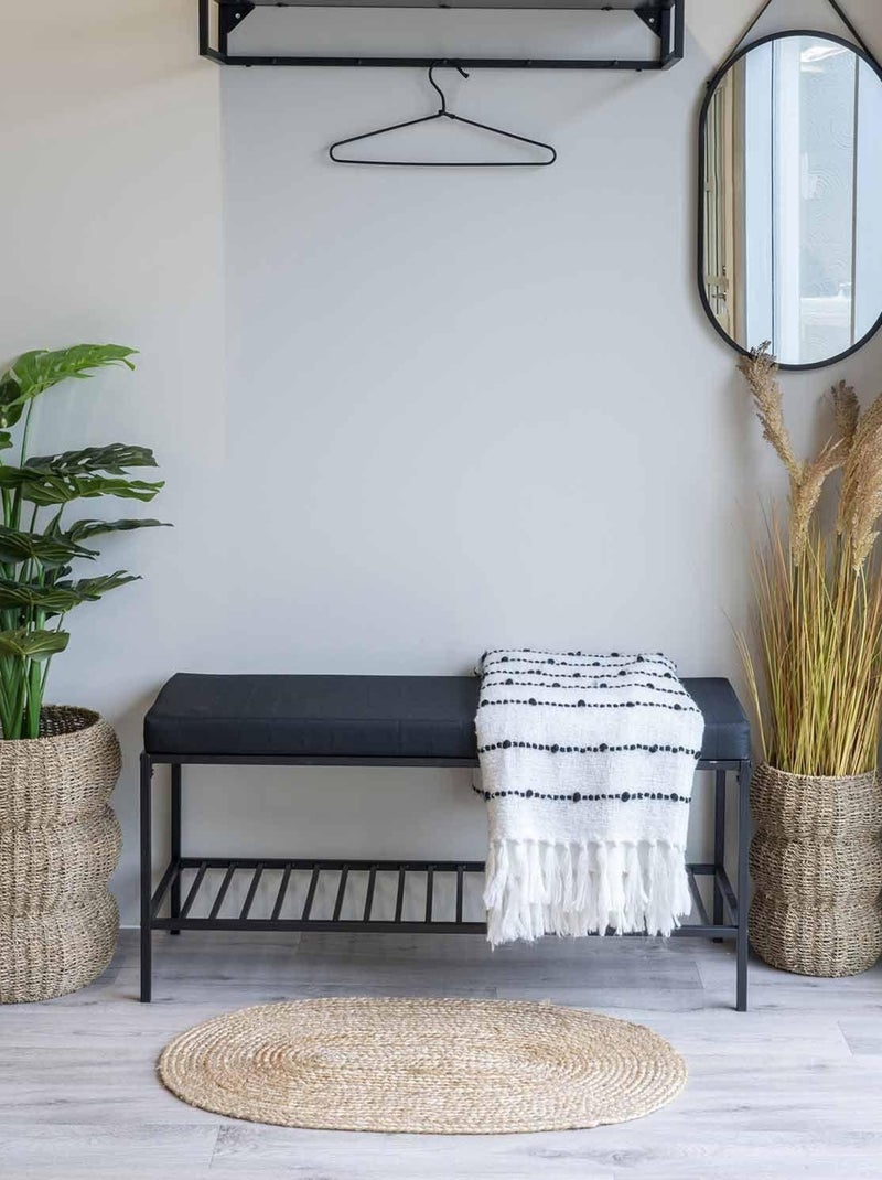 Tapis oval en jute naturel 50 x 80 cm - House Nordic Marron - Kiabi