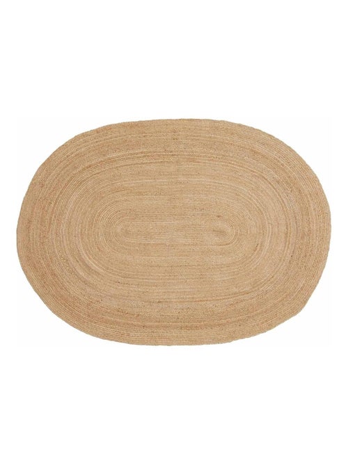 Tapis ovale en jute naturel 140 x 200 cm - House Nordic - Kiabi