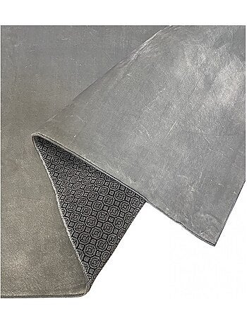 Tapis de salon 160x230 cm Polyester Uni Vert