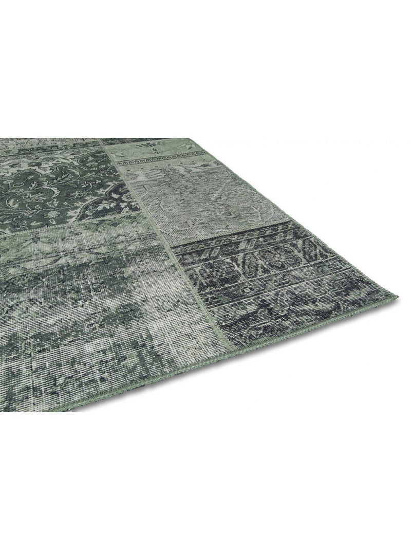 Tapis patchwork intérieur rectangle ethnique Bukan Vert - Kiabi