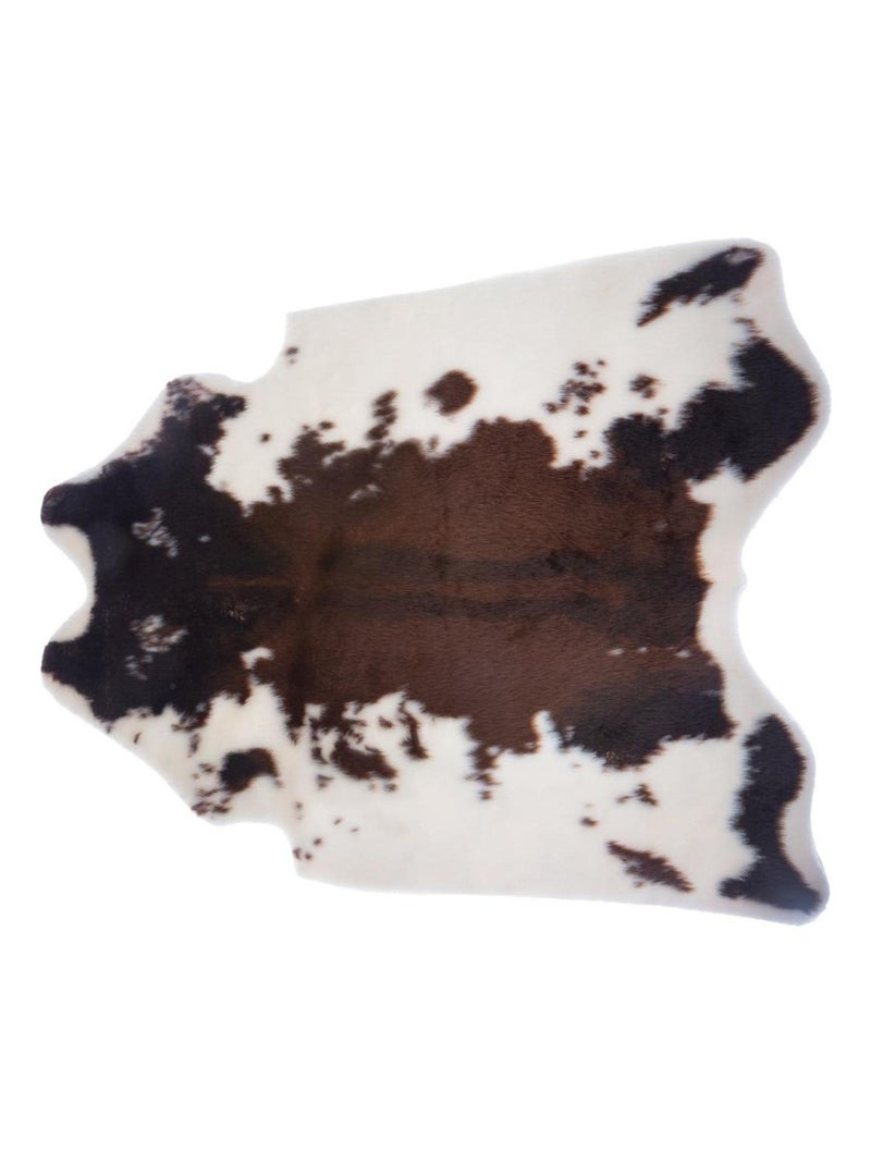 Tapis peau de vache Noir - Kiabi