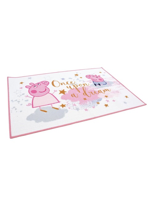 Tapis Peppa pig rose - 80x120 cm - Kiabi