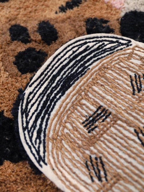 Tapis Petit Guépard en Coton - Kiabi