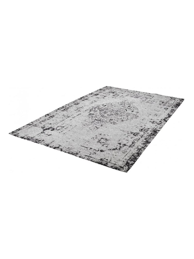 Tapis plat effet vintage rectangle Shipa Argenté - Kiabi