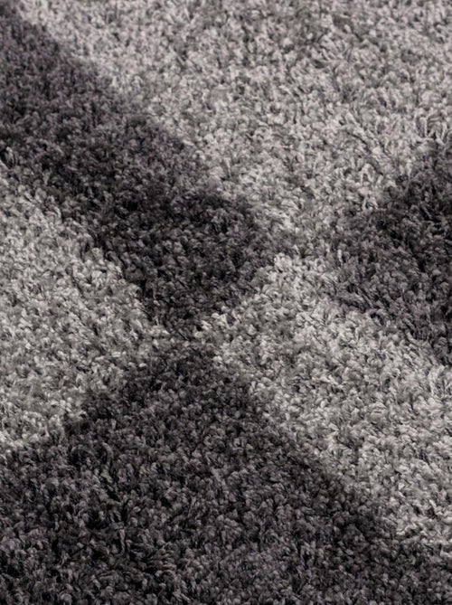 Tapis poils longs shaggy tissé motif géométrique RECTAN - Kiabi