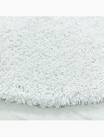Tapis longs poils shaggy tissé motif uni UNI B