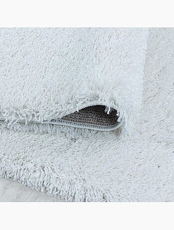 Tapis longs poils shaggy tissé motif uni UNI B