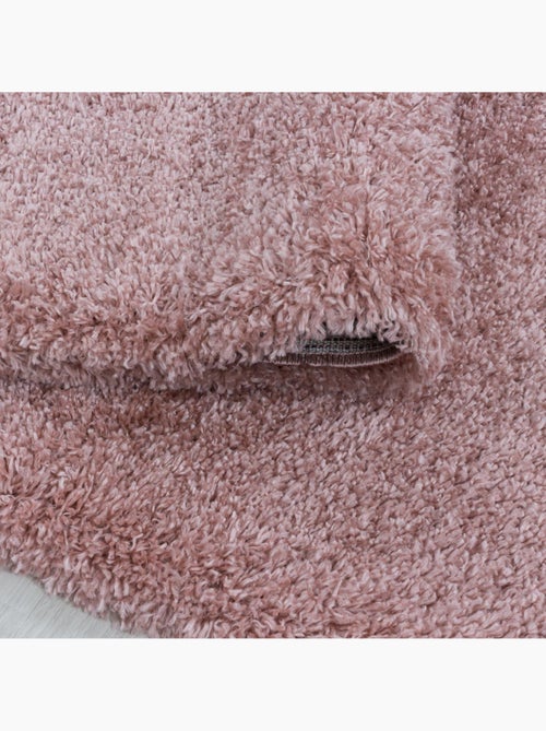 Tapis poils longs shaggy tissé motif uni uni b - Kiabi