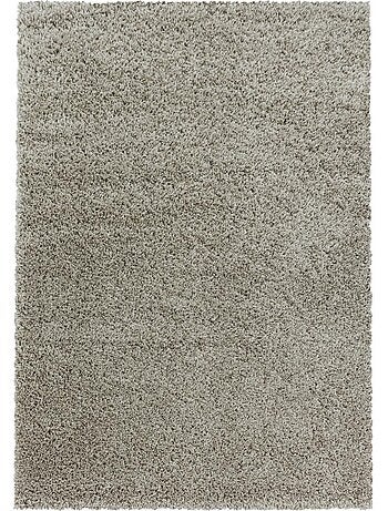 Tapis rond poils longs shaggy tissé motif uni UNI I