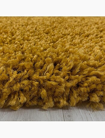 Tapis poils longs shaggy tissé motif uni UNI I