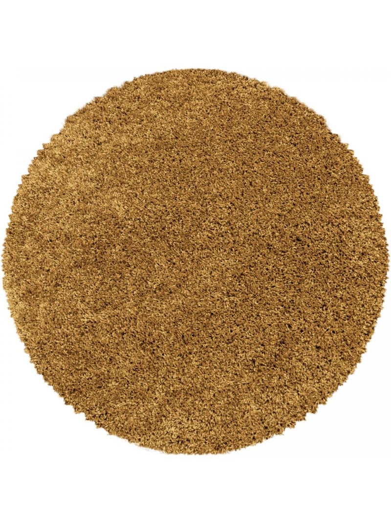 Tapis poils longs shaggy tissé motif uni UNI I Doré/or - Kiabi