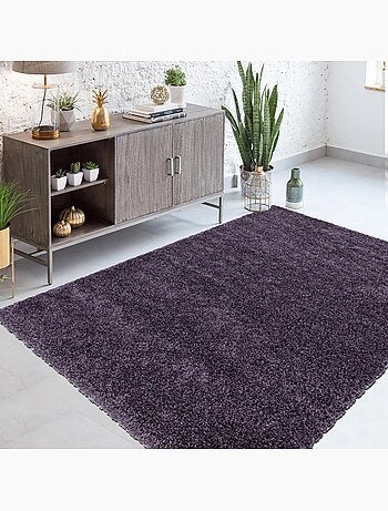 Tapis poils longs shaggy tissé motif uni UNI I