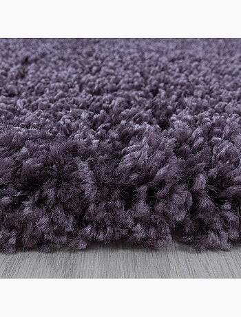 Tapis poils longs shaggy tissé motif uni UNI I
